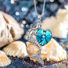 SFS081 - 1 Piece Fashion Heart Shape Mermaid Alloy Plating Rhinestones Women's Pendant Necklace