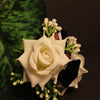 Elegant Artificial Rose Flower Hair Claw Clip for Girls & Women