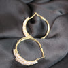 Triple Layered Crystal Hoop Earrings