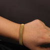 Gold Mesh Bracelet with Square Clasp – Elegant Minimalist Design