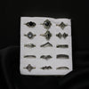 Antique Silver Ring Set - 15 Pcs