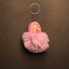 Cute Baby Doll Keychain Faux Fur Plush Charm