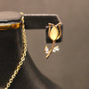 Rose Pendant Necklace & Earrings Set – Elegant Floral Jewelry