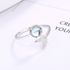SFS038 - Simple Fish Tail Silver Plated Ring for Women - Alloy Plating Jewelry