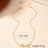 SFS029 - Retro Heart Electrocardiogram Necklace Alloy Rhinestone Pendant for Women