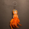 Cute Feather Doll Keychain Soft Plush Key Ring Accessory