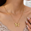 SFS020 - Sweet Simple Style Classic Butterfly Zinc Alloy Necklace