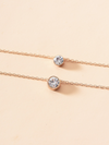 SFS047 - Vintage Double Layer Snowflake Necklace for Women with Rhinestone Pendant