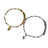 SFS008 - Gold & Silver Heart Charm Paperclip Chain Bracelets 304 Stainless Steel