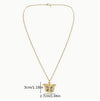 Modern Butterfly Pendant Necklace Alloy Cable Chain Jewelry for Women