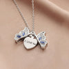 Modern Butterfly Pendant Necklace Alloy Cable Chain Jewelry for Women