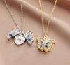 Modern Butterfly Pendant Necklace Alloy Cable Chain Jewelry for Women