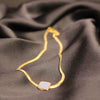 Minimal Gold Square Pendant Choker Necklace – Sleek and Modern