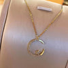 SFS048 - Star Moon Pendant Necklace for Women | Luxury Clavicle Chain Gift