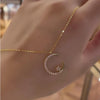SFS048 - Star Moon Pendant Necklace for Women | Luxury Clavicle Chain Gift