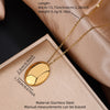 SFS062 - Electroplating PVD Coated 18K Gold Plated Imitation Geometric Oval 304 Stainless Steel IG Style Vacation Simple Jewelry Set