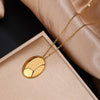 SFS062 - Electroplating PVD Coated 18K Gold Plated Imitation Geometric Oval 304 Stainless Steel IG Style Vacation Simple Jewelry Set