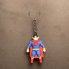 Cartoon Superhero Superman Keychain Soft PVC Key Ring for Kids & Fans