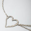 SFS054 - Double Layer Heart Waist Chain for Women – Gold & Silver Heart-Shaped Body Chain