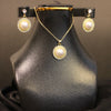 Classic Pearl Pendant & Earrings Set – Elegant & Timeless Look