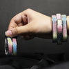 Rainbow Glitter Bangles Set – Pink, Blue & Yellow