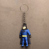 Cartoon Bat Hero Keychain – Soft PVC Keyring for Kids & Superhero Fans
