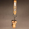 Tom and Jerry Pixel Keychain Set – Cartoon PVC Keyrings with Wrist Straps
