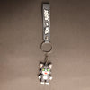 Tom and Jerry Pixel Keychain Set – Cartoon PVC Keyrings with Wrist Straps