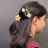 Plumeria Flower Hair Clip & Pin Set – Tropical Floral Hair Accessories