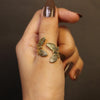 Adjustable Double Butterfly Gold Ring – Nature-Inspired Fashion Jewelry