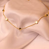 Minimalist Gold Cube Chain Necklace