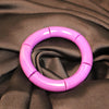 Glossy Purple Segment Bangle – Stretch Fit