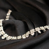 Elegant Rhinestone Drop Anklet – Silver Sparkle Chain