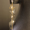 Long Butterfly Chain Drop Earrings – Trendy Gold-Tone Fashion Jewelry