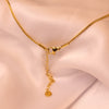 Minimalist Gold Cube Chain Necklace
