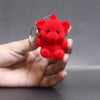 Red Bear Plush Keychain