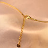 Classic Gold Solid Heart Pendant Necklace