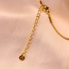 Elegant Gold Bow & Heart Pendant Necklace