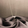 Elegant Silver Heart Pendant Necklace – Minimalist Jewelry Gift for Her