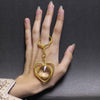Golden Heart Crystal Keychain