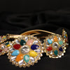 Multicolor Stone Embellished Waist Belt – Adjustable Metal Kamarbandh