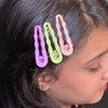 Pastel Wave Grip Hair Clip Set – Lavender, Mint & Peach (Pack of 3)