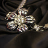 Silver Floral Chain Waist Belt – Crystal Petal Kamarbandh