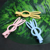 Bunny Ear Hair Clips – Pastel Alligator Style (Set of 3)