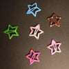 Polka Dot Star Hair Clip Set – Colorful Snap Clips for Girls (Pack of 6)