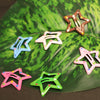Polka Dot Star Hair Clip Set – Colorful Snap Clips for Girls (Pack of 6)