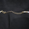 Elegant Red Enamel V-Shaped Gold Necklace – Adjustable Chain