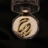 Bold Gold Wave Statement Ring – Adjustable Fashion Jewelry- Svins Finds