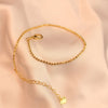 Delicate Gold Beaded Anklet with Heart Charm- Svins Finds