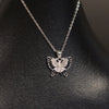 Elegant Butterfly Jewelry Set – Silver Necklace &  Earrings- Svins Finds